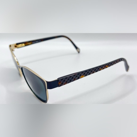 Laura Ashley Grace 1 Black Gold Oval Sunglasses Frames Only - Picture 2 of 8